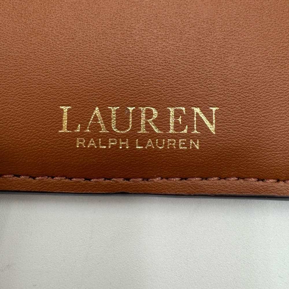 Lauren Ralph Lauren Brown Saffiano Leather Continental Wallet - Picture 4 of 8